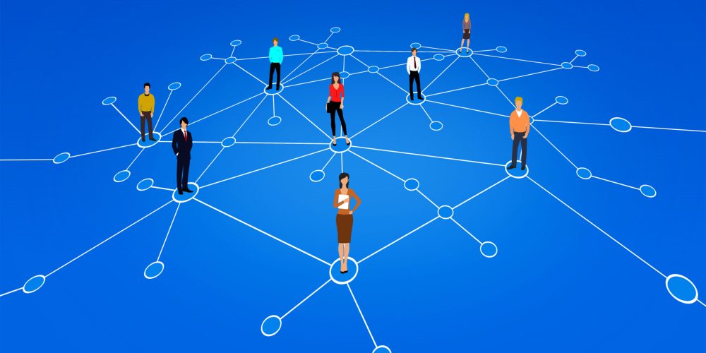 A Network of People - Business People - Abstract Illustration